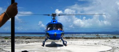 Helicopter from Bora Bora